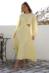 Miles Apart Maxi Dress Yellow