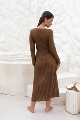 Leilani Maxi Dress Chocolate