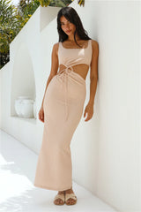 Movie Theatre Maxi Dress Beige