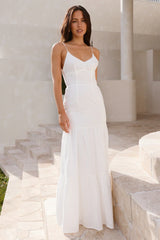 It's Warming Up Maxi Dress White