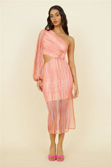 Getaway Car Midi Dress Pink