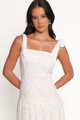 Lavinia Maxi Dress - White Floral