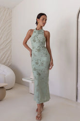 Tropic Whisper Maxi Dress Sage