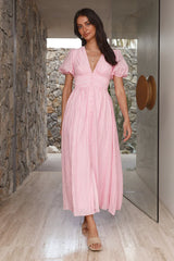Busy Bee Maxi Dress Pink