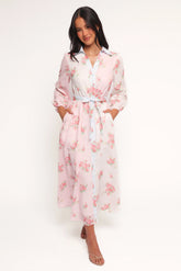 Juni Button Up Maxi Dress - Floral