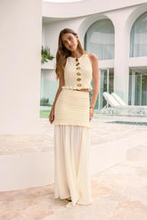 Dear Valentine Maxi Skirt Cream