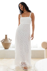 Blanca Maxi Dress White��
