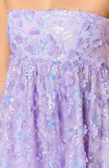Alison Purple Mini Dress