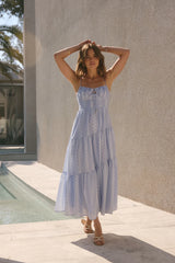 Sunny Afternoons Maxi Dress Blue