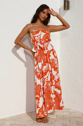 Star Gazing Maxi Dress Orange