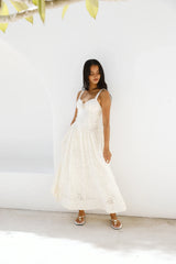 Enchanted Mist Maxi Dress Cream