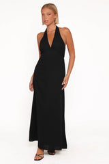 Michelle Halterneck Dress - Black