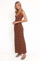 Araminta Maxi Dress - Brown