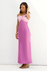 Dreamers Delight Off The Shoulder Maxi Dress Purple