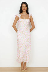 Fall Into Place Maxi Dress Pink