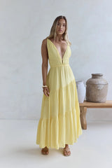 Pure Delights Maxi Dress Yellow