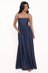 Odessa Maxi Dress - Dark Chambray