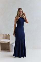 Sunbeam Drift Maxi Dress Navy