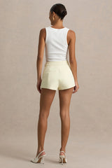 Lina | Cream Tailored Shorts