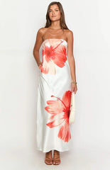Damia White Floral Maxi Dress