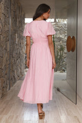 Busy Bee Maxi Dress Pink