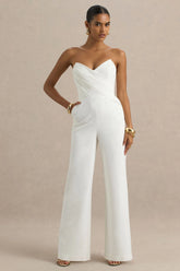 Dainty | White Sweetheart Jumpsuit