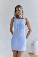 Kiss Me Quick Mini Dress Blue