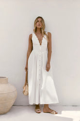 Chasing Daylight Maxi Dress White