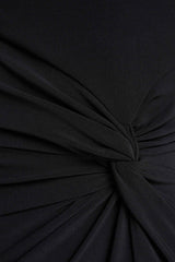 Romi | Black One Shoulder Twist Design Maxi Dress