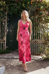Mirae Maxi Dress - Red