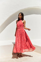 Elysian Sunset Maxi Dress Pink