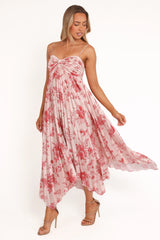 Vikki Dress - Red Floral