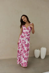 Sunset Palette Maxi Dress Pink