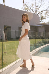 Jungle Adventure Maxi Dress White
