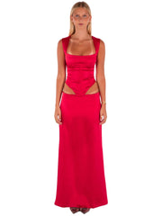 Valerie Maxi Skirt | Cherry