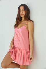 Coral Craze Mini Dress Pink