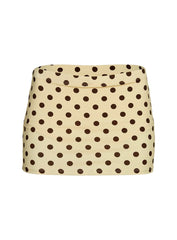 Tenya Swim Skort Yellow / Brown Polka Dot