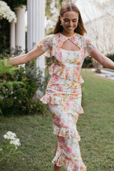 Leila Maxi Dress - Peony