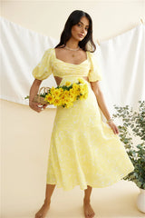 Back From Florence Maxi Dress Yellow