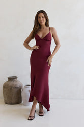 Moving Moments Maxi Dress Burgundy