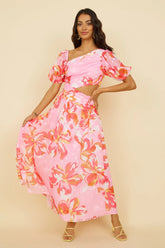Pretty Lies Maxi Dress Pink