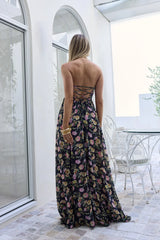 Twirl With Me Strapless Maxi Dress Black