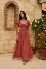 Dusk and Dawn Maxi Dress Brown
