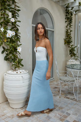 Dream And Desire Maxi Skirt Blue