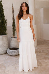 It's Warming Up Maxi Dress White