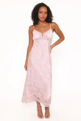 Melita Lace Maxi Dress - Pink