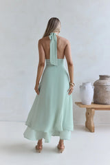 City Lights Calling Maxi Dress Green