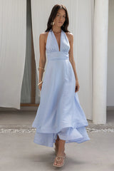 City Lights Calling Maxi Dress Blue
