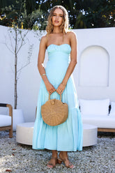 Calm and Collected Maxi Dress Blue