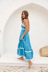 Sweet Devotion Maxi Dress Blue